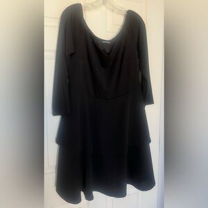 Bloomchic black tiered dress